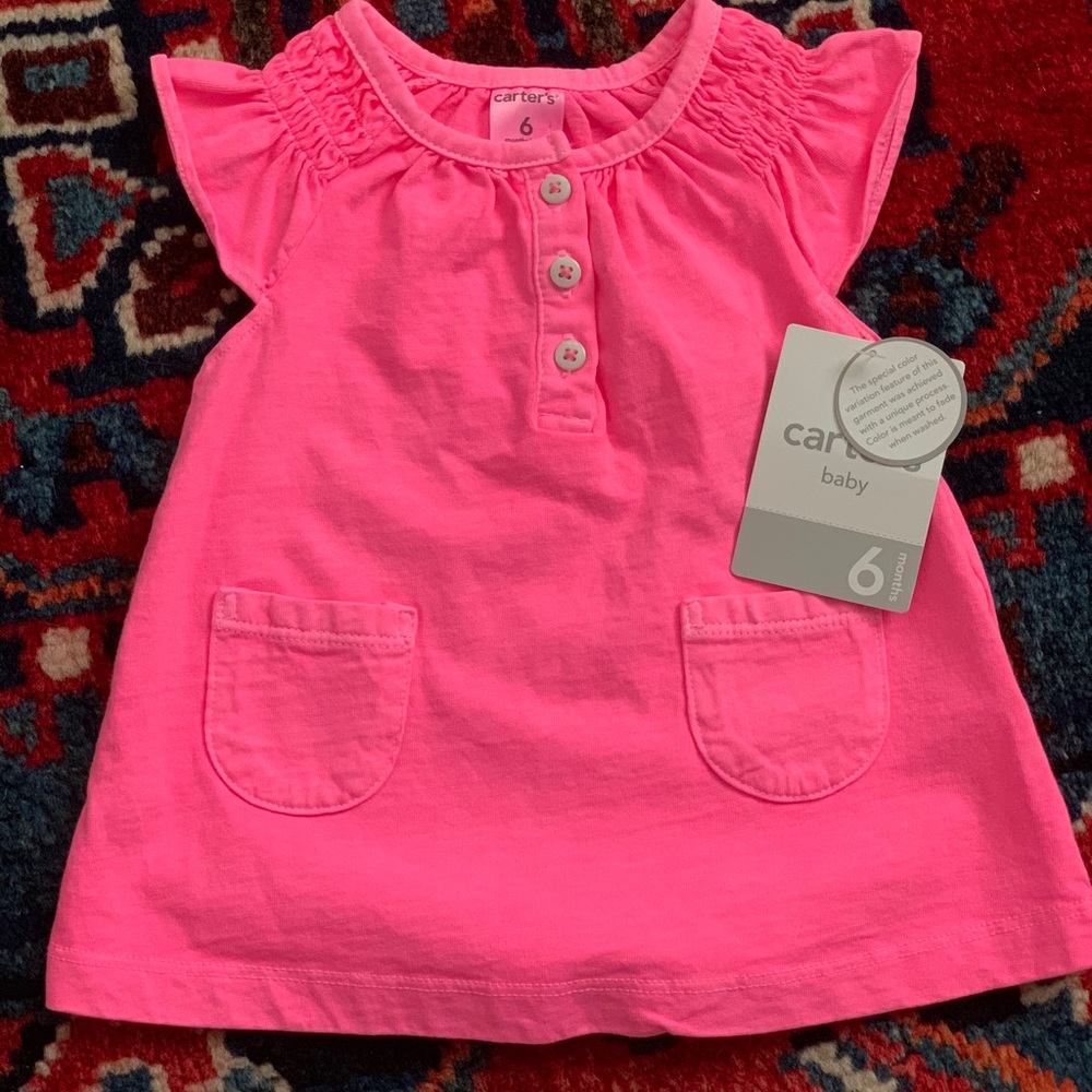 Carter’s Cap Sleeve Pink Top
